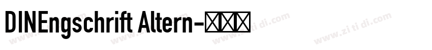 DINEngschrift Altern字体转换